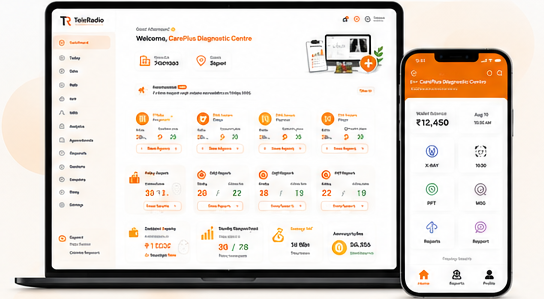 TeleRadio diagnostic centre dashboard
